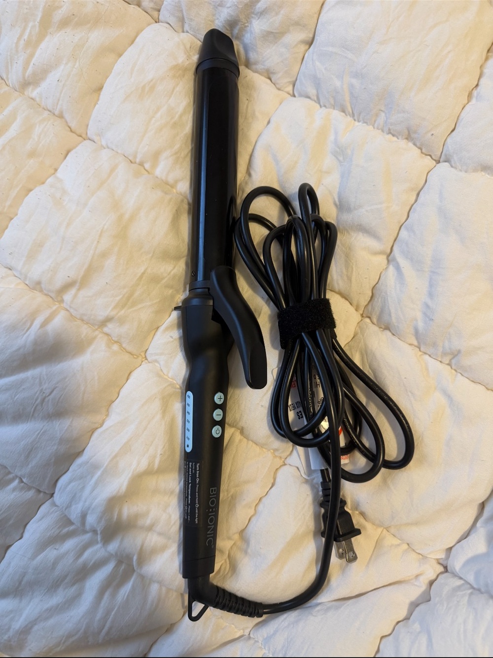 Biotonic Black Curling Wand - Professional Ceramic Styling Iron